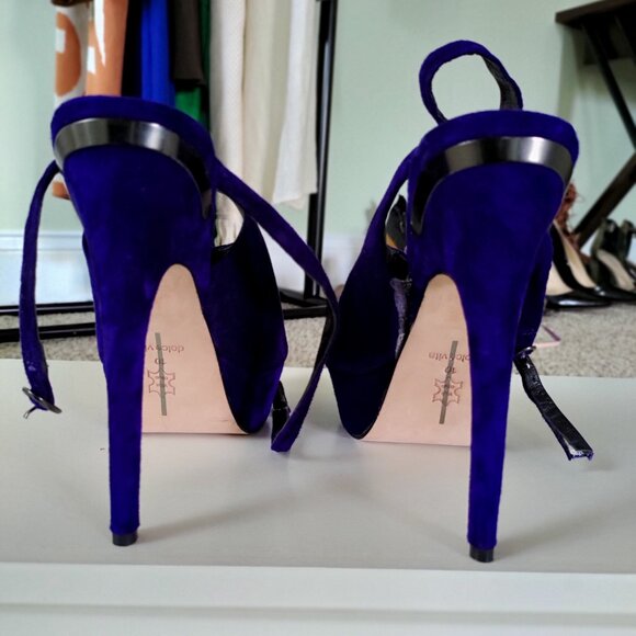 Dolce Vita Suede Open-Toe Sling Back Heel - Picture 6 of 8